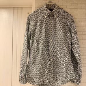 BULLIT インポートファブリック 長袖シャツ M 山喜株式会社 柄シャツ コットン