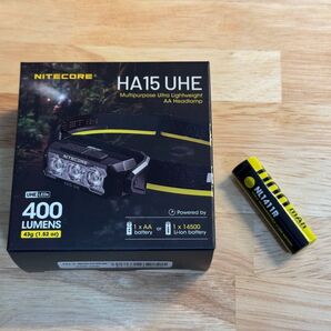 NITECORE HA15 UHE + USB-CリチウムイオンバッテリーNL1411R ナイトコア 14500