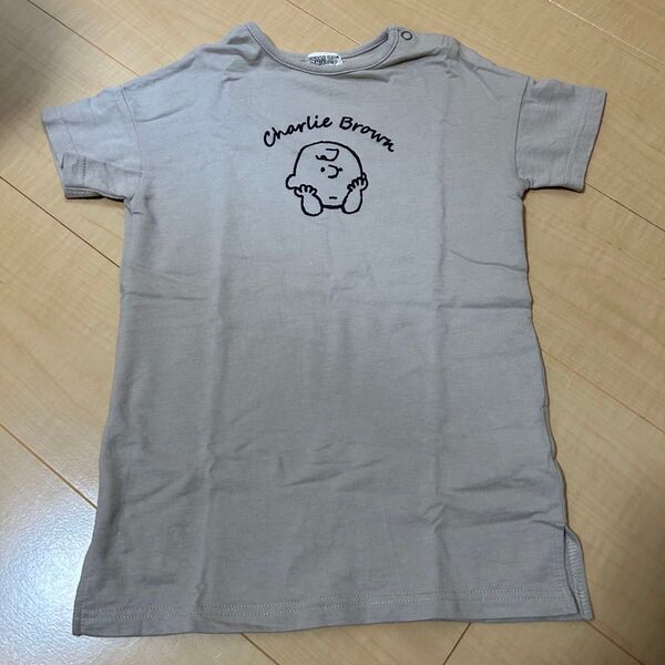 ベビー服 ワンピース アプレレクール スヌーピー チャーリーブラウン 90cm