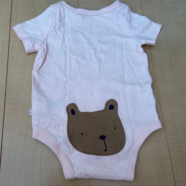 ベビー服 半袖 ロンパース ベビーギャップ くま ピンク