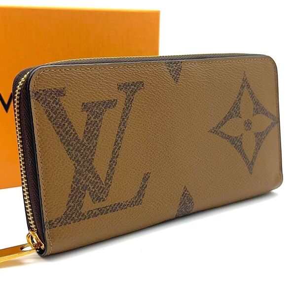 【極美品】LOUIS VUITTON ルイヴィトン モノグラム ジャイアント リバース ジッピーウォレット 長財布