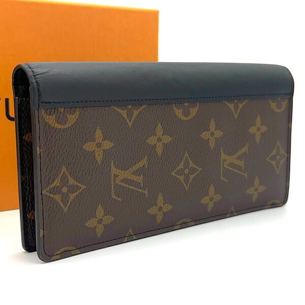 【極美品】新型モデル LOUIS VUITTON ルイヴィトン モノグラム マカサー ポルトフォイユ ブラザ 長財布