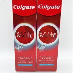 100g×2コ Colgate コルゲート オプティックホワイト 送料込み ホワイトニング ハミガキコ