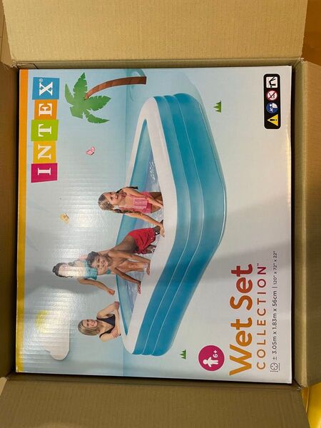 インテックス (INTEX) スイムセンターファミリープール 183×305×56cm INTEX 家庭用プール 大型 大きい