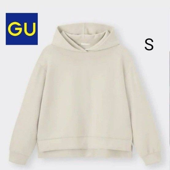 GU ダブルフェイススリットパーカー トレーナー 長袖 フード パーカー