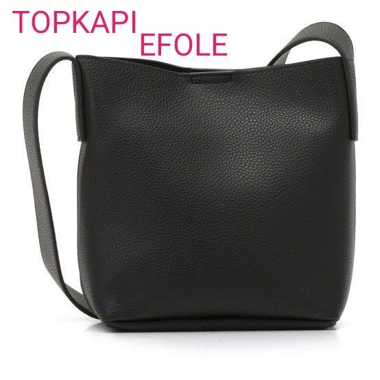 新品 定価7150円 EFOLE トプカピ フェイクレザー ワイドベルト ミニショルダーバッグ