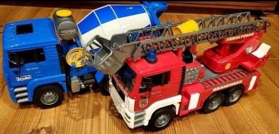 ブルーダー消防車 コンクリートミキサー車 大型 ミニカー