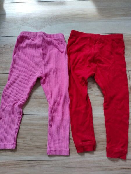 ベビー スパッツ2点セット 90cm レギンス 女の子 ボトムス