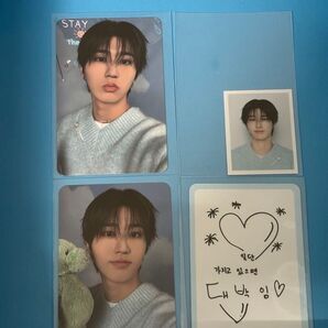 Stray Kids スキズ STAY5期 ハン 本国FCトレカ メッセージカード 両面 IDフォト han