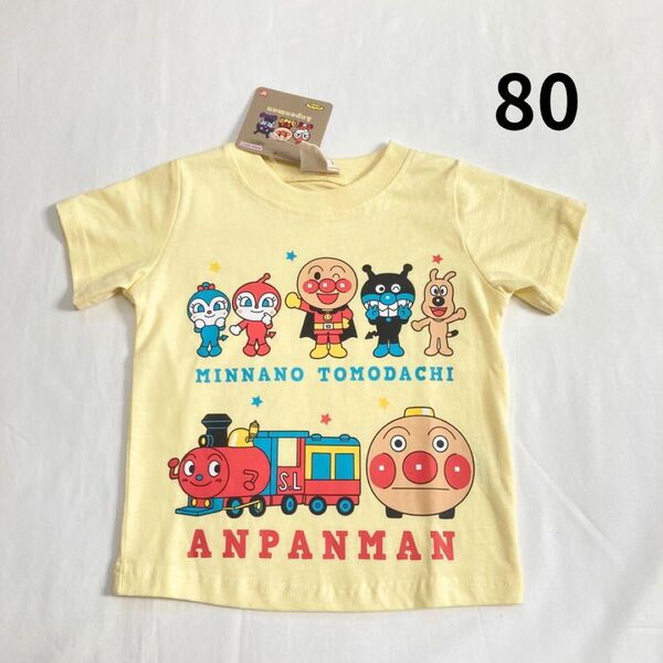 アンパンマン Tシャツ 半袖 カットソー トップス 半袖Tシャツ 80 ドキンちゃん コキンちゃん ばいきんまん