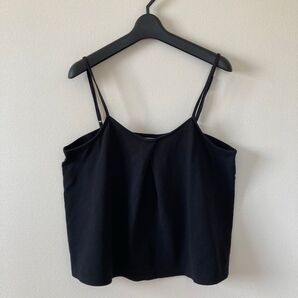ジーユー キャミソール ブラック 黒 L トップス 半袖