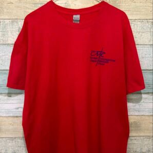 063 USA 古着 GILDAN レッド 赤Tシャツ メンズXL ギルダン