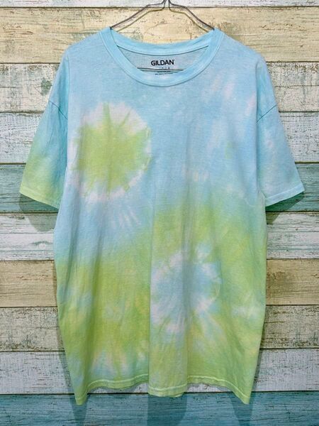 039 USA 古着 GILDAN タイダイTシャツ メンズL ギルダン