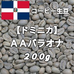 【ドミニカ】AAバラオナ コーヒー生豆200g(自家焙煎 コーヒー豆)