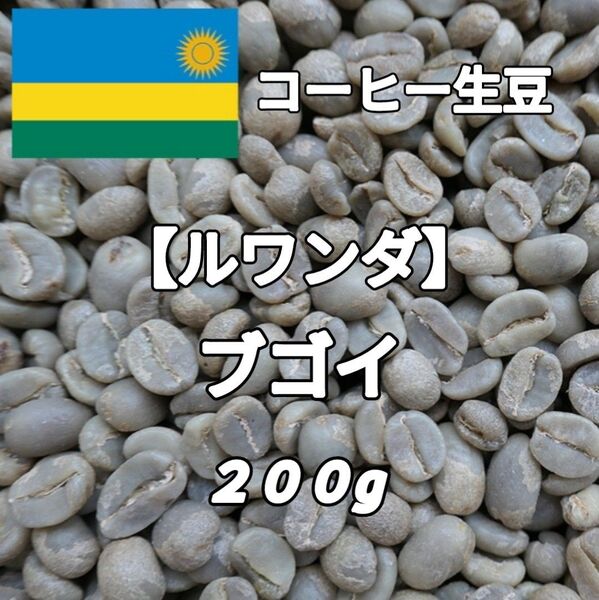 【ルワンダ】ブゴイ コーヒー生豆200g(コーヒー生豆 自家焙煎 コーヒー豆 コーヒー 珈琲)