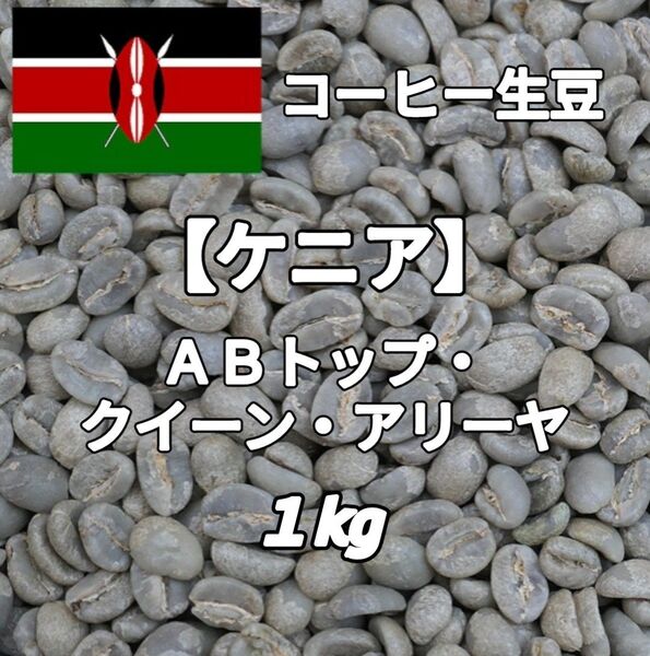 【ケニア】ABトップ・クイーン・アリーヤ コーヒー生豆1kg(コーヒー生豆 自家焙煎 コーヒー豆 コーヒー 珈琲)