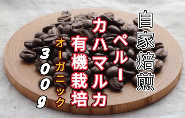 【ペルー】カハマルカ 有機JAS栽培 自家焙煎コーヒー豆 300g(自家焙煎 コーヒー豆 コーヒー )