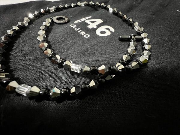 846YAJIRO スポーツネックレス 4シリーズネックレス シルバー&ブラック