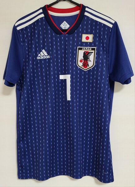 柴崎 アディダス サッカー日本代表ユニフォームシャツ メンズL 背番号7