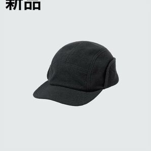 新品 UNIQLO U フリースライニングキャップ 黒 ブラック BLACK 男女兼用 ジェットキャップ
