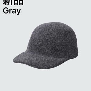 新品 UNIQLO C アジャスタブルウールキャップ 男女兼用 グレー gray 帽子 フィッシャーマンキャップ ロールキャップ