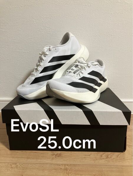 【走行距離20km】アディゼロEvoSL M 25.0cm