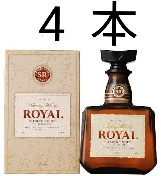 サントリー ローヤルウイスキー 4本まとめ売り 保冷剤