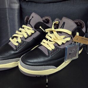 【極美品】A Ma Maniere × Nike Air Jordan 3 Black and Flat Pewter 29cm
