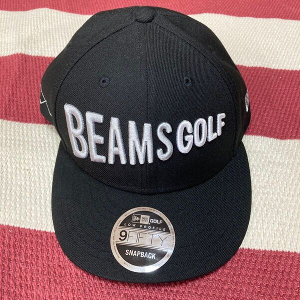 【新品未使用】BEAMS GOLF × NEW ERA 9FIFTY キャップ 黒
