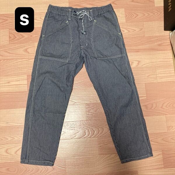 Lee クロップドイージーパンツ Sサイズ ヒッコリーカラー