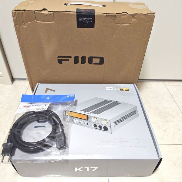 【新品未開封】Fiio K17 シルバー ヘッドホンアンプ USBDAC フィーオ イヤホン ヘッドホン