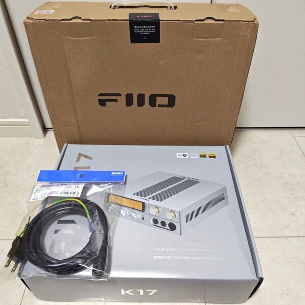 【新品未開封】Fiio K17 シルバー ヘッドホンアンプ USBDAC フィーオ イヤホン ヘッドホン