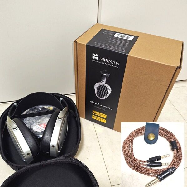【新品未使用】HIFIMAN ANANDA NANO バランスケーブル付き ハイファイマン 平面駆動型ヘッドホン