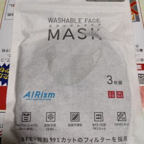 ユニクロ エアリズムマスク Mサイズ 黒