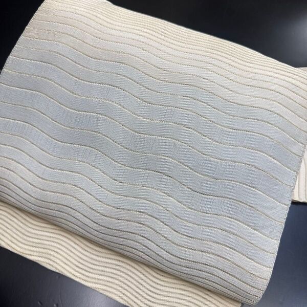 5-23 夏帯 夏物 名古屋帯 九寸 美品 正絹 着物 名古屋仕立て 絽