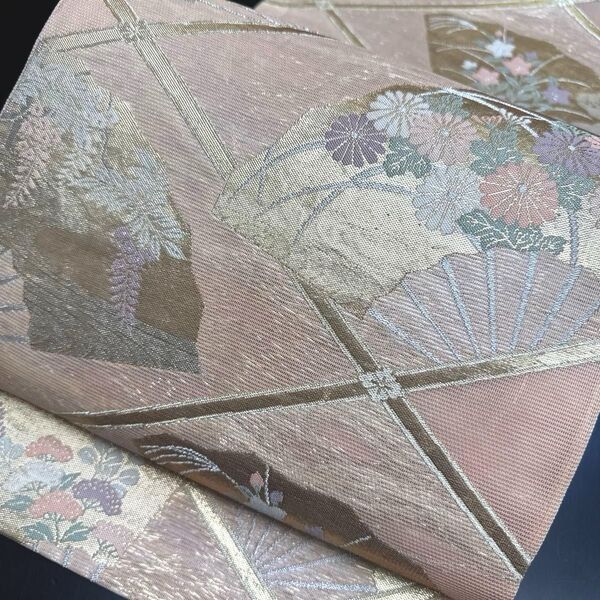 5-100 夏帯 夏物 袋帯 美品!正絹 着物 絽