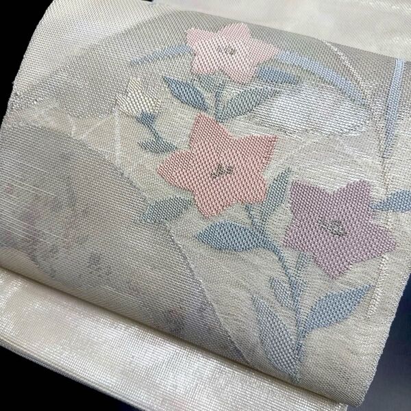 5-120 夏帯 夏物 袋帯 美品!正絹 着物