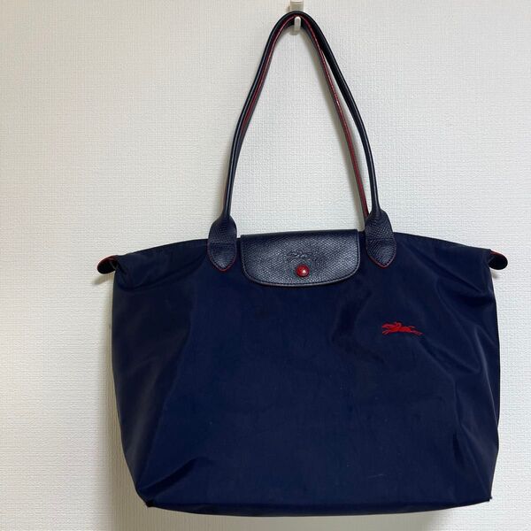 ロンシャン プリアージュ L ネイビー レッド トートバッグ ショルダーバッグ LONGCHAMP バッグ