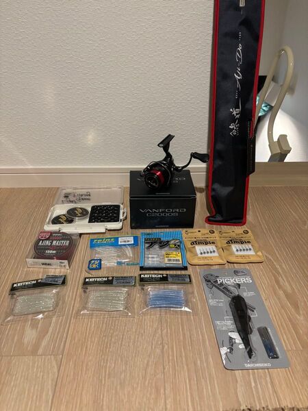 アジングロッド 鯵道5G S622L ヴァンフォードC2000S セット
