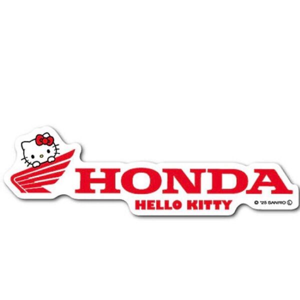 HONDA ×サンリオ ダイカットステッカー *「 ハローキティ ホンダウィング 」 ホンダ 本田技研 キティ ウィング