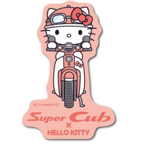 HONDA ×サンリオ ダイカットステッカー 「 ハローキティ ③」* ホンダ キティ コラボステッカー スーパーカブ