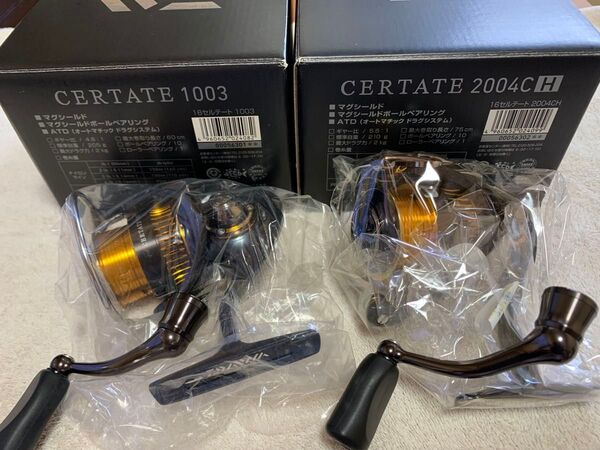ダイワDaiwa:16セルテート1003(ほぼ未使用)、16セルテート2004C/H(中古超美品)、ゴメクサスダブルハンドル付き
