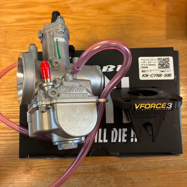 NSR80 CRM80 0.5mmオーバーサイズシリンダー&ピストン PWK28 キャブレター KEIHIN VFOACE3