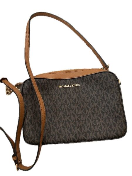 MICHAEL KORS ショルダーバッグ MK柄 ブラウン