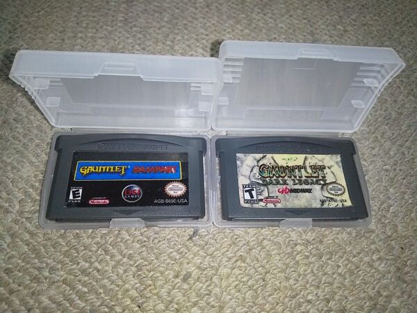 GBA GAUNTLET DARK LEGACY、GAUNTLET& Rampart Dual Pack ガントレット海外版