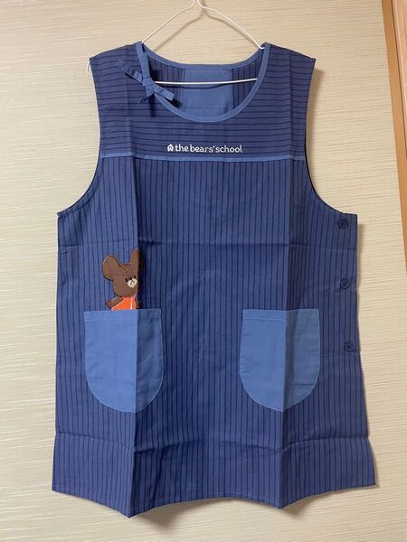 くまのがっこう エプロン 保育士 LLサイズ