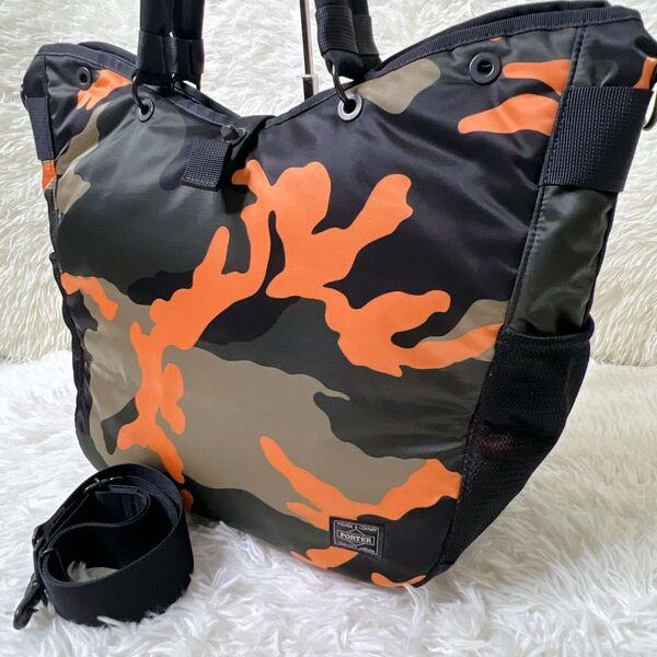☆未使用級★PORTER STAND PS CAMO 2WAY TOTE BAG トートバッグ