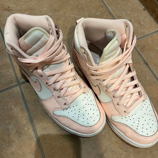 NIKE ダンクハイ Nike Dunk High "Crimson Tint" ピンク/ホワイト スニーカー 25cm