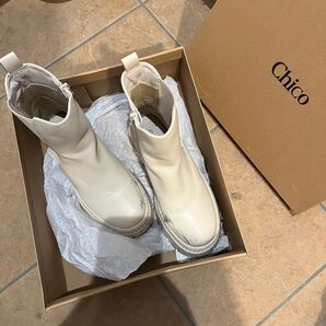 チコ chico Lサイズ ホワイトブーツ ブーツ