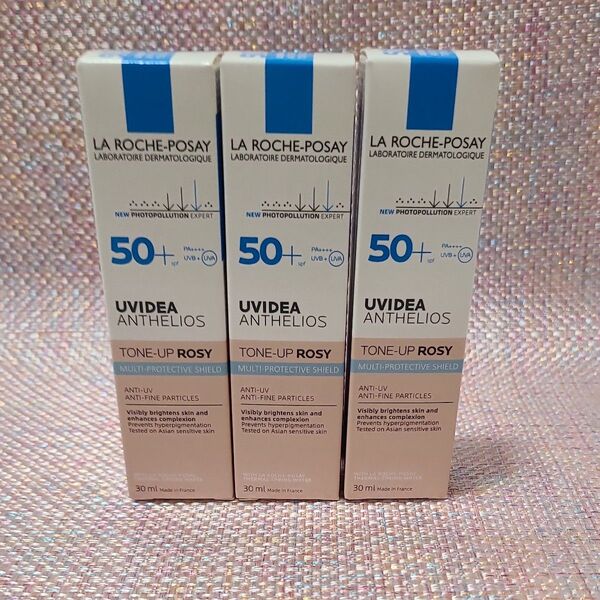 ラロッシュポゼ UVイデア XL プロテクショントーンアップ ローズ 化粧下地 日焼け止め 3本【新品/未開封品】